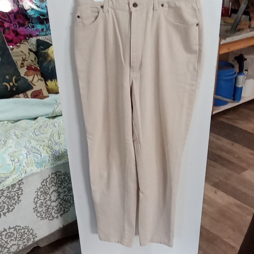 (509) High-Rise Women's Jeans in Light Beige